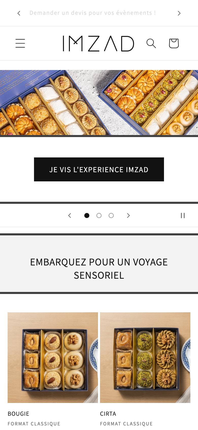 Style Boutique épurée